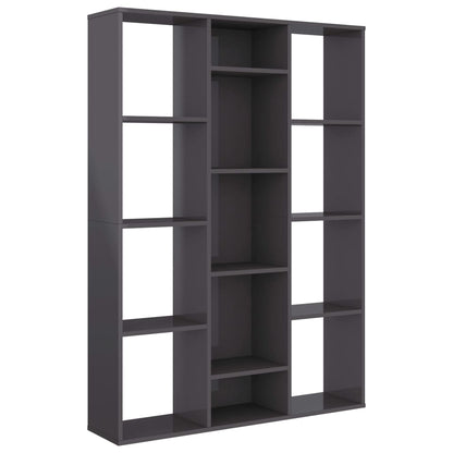 Libreria/Divisorio Grigio Lucido 100x24x140cm Legno Multistrato - homemem39