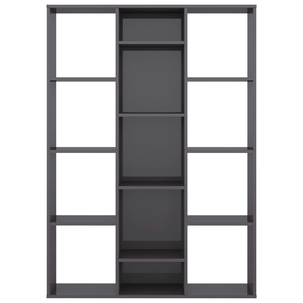 Libreria/Divisorio Grigio Lucido 100x24x140cm Legno Multistrato - homemem39