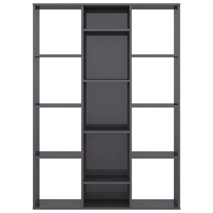 Libreria/Divisorio Grigio Lucido 100x24x140cm Legno Multistrato - homemem39
