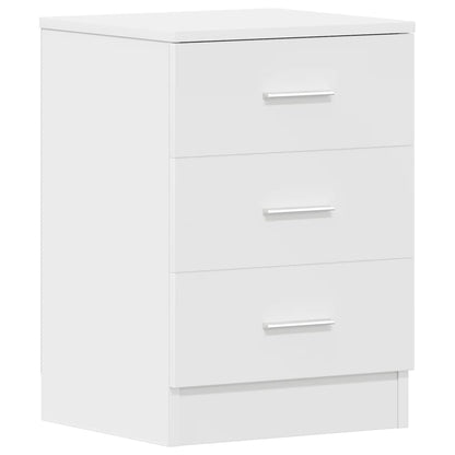 Comodini 2 pz Bianco 38x35x56 cm in Legno Ingegnerizzato - homemem39