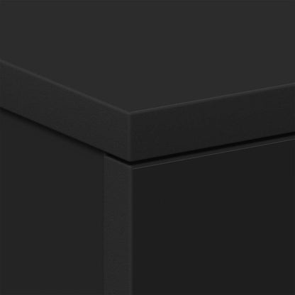 Comodini 2 pz Neri 38x35x56 cm in Legno Ingegnerizzato