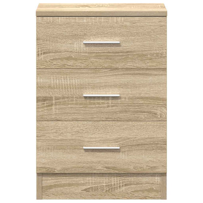 Comodino Rovere Sonoma 38x35x56 cm in Legno Multistrato - homemem39