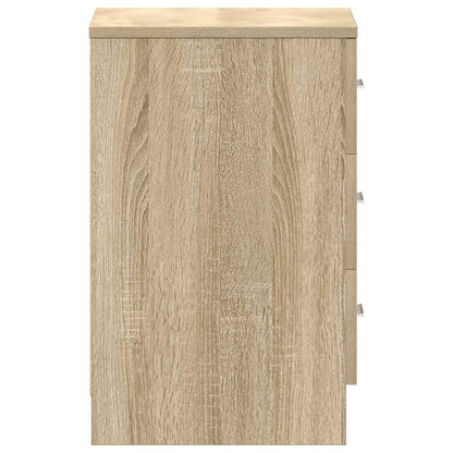 Comodino Rovere Sonoma 38x35x56 cm in Legno Multistrato - homemem39