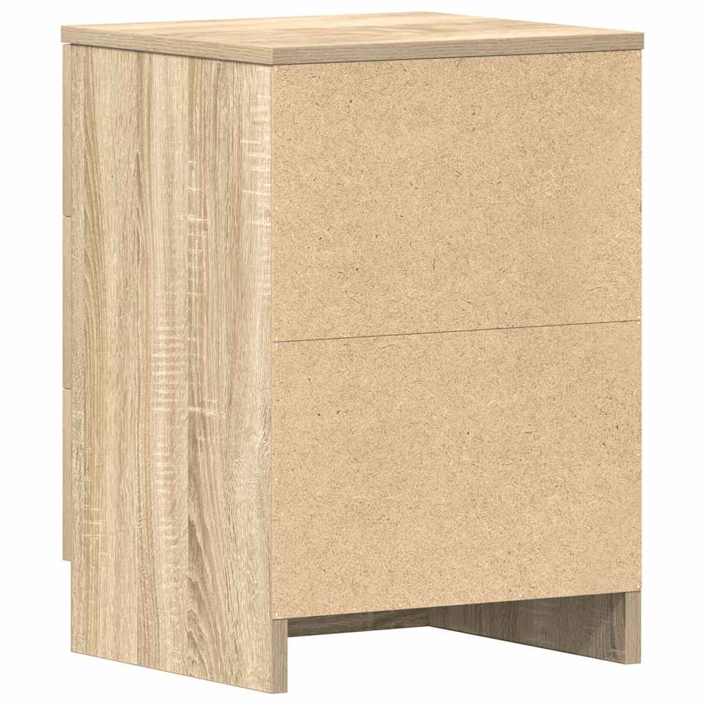 Comodino Rovere Sonoma 38x35x56 cm in Legno Multistrato - homemem39