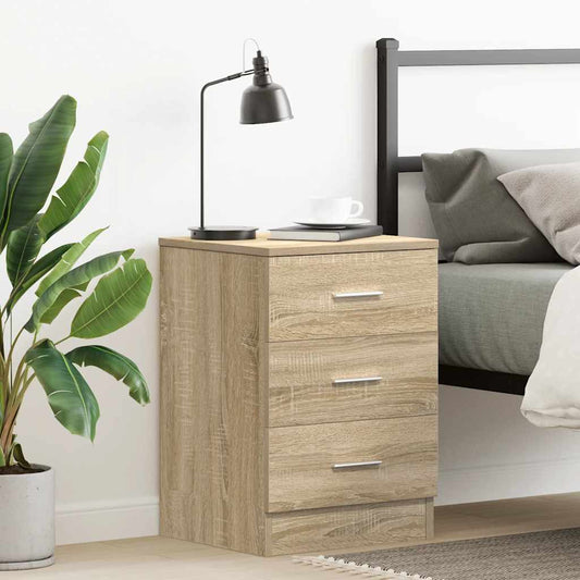 Comodino Rovere Sonoma 38x35x56 cm in Legno Multistrato - homemem39