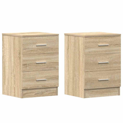 Comodini 2 pz Rovere Sonoma 38x35x56 cm in Legno Multistrato - homemem39