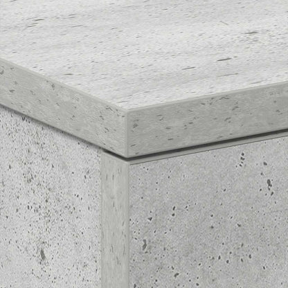 Comodino Grigio Cemento 38x35x56 cm in Legno Multistrato - homemem39