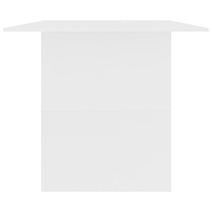 Tavolo da Pranzo Bianco 180x90x76 cm in Legno Multistrato - homemem39