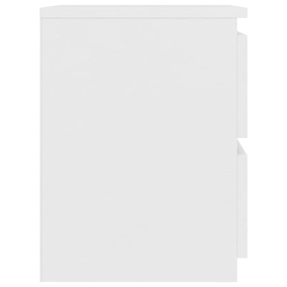 Comodino Bianco 30x30x40 cm Legno Ingegnerizzato