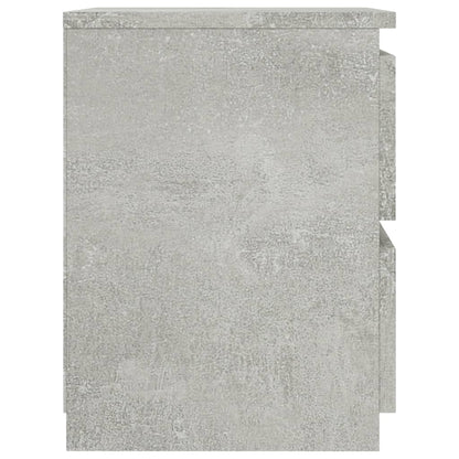 Comodino Grigio Cemento 30x30x40 cm in Legno Multistrato - homemem39