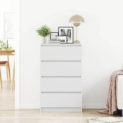 Credenza Bianca 60x35x98,5 cm in Legno Multistrato - homemem39