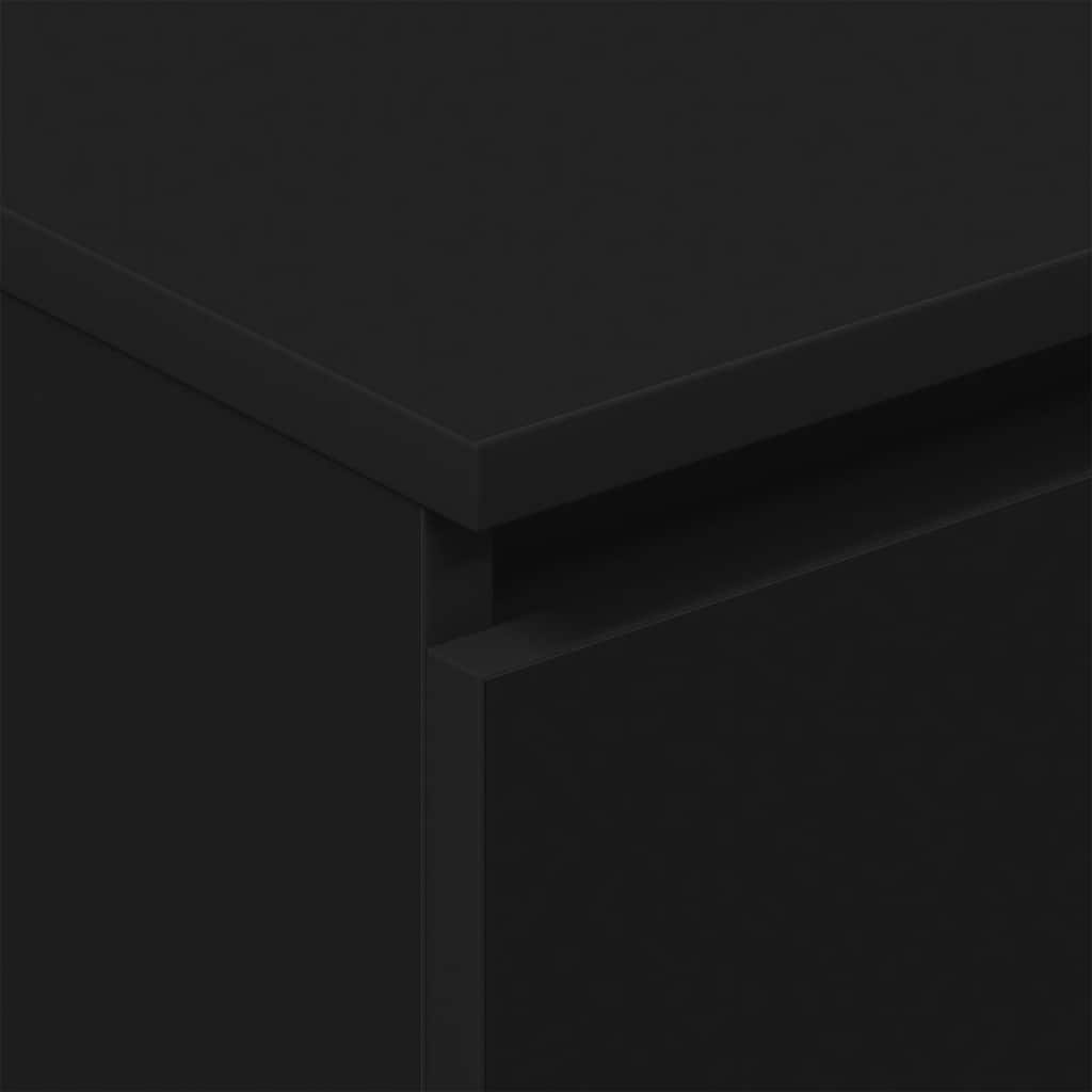 Credenza Nera 60x35x98,5 cm in Legno Multistrato | homemem39
