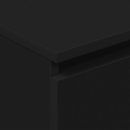 Credenza Nera 60x35x98,5 cm in Legno Multistrato | homemem39