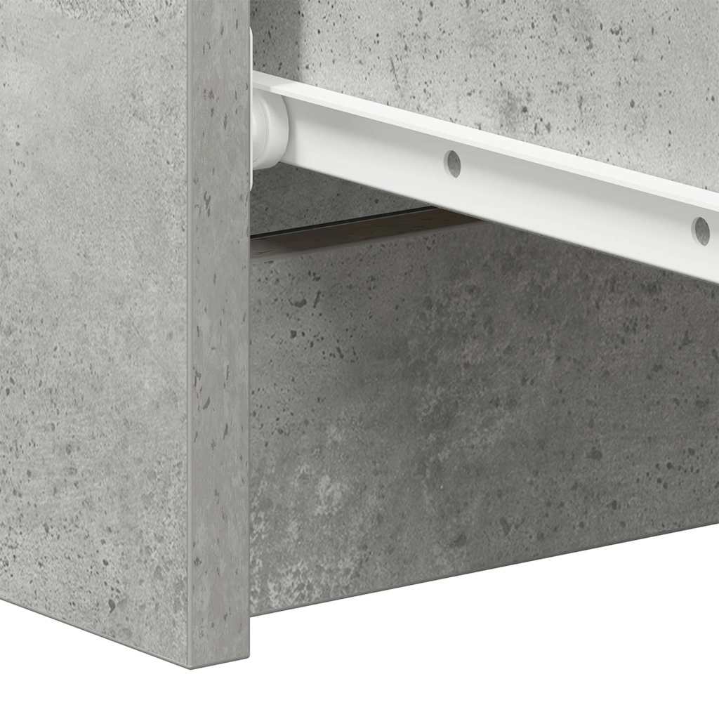 Credenza Grigio Cemento 60x35x98,5 cm in Legno Multistrato - homemem39