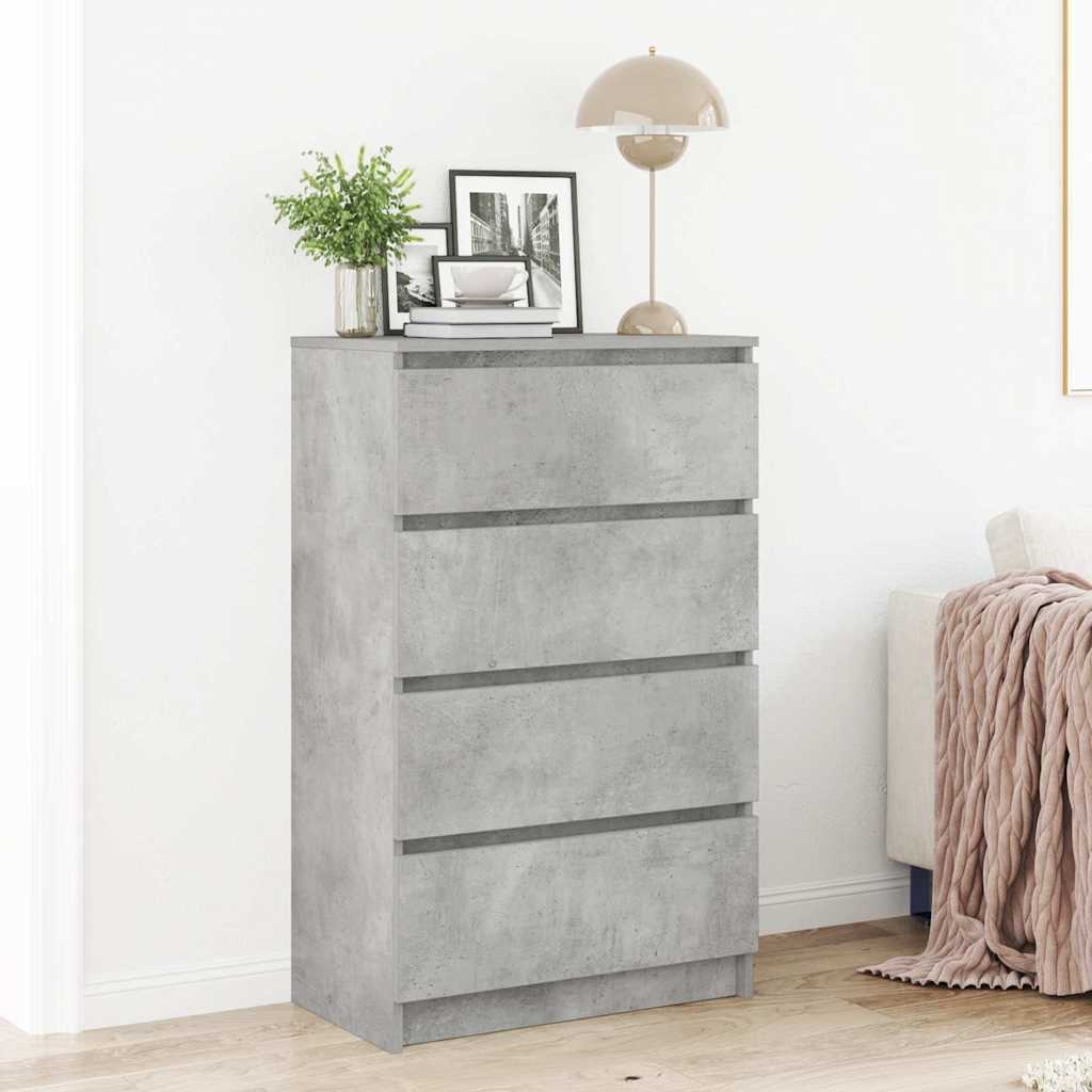 Credenza Grigio Cemento 60x35x98,5 cm in Legno Multistrato - homemem39