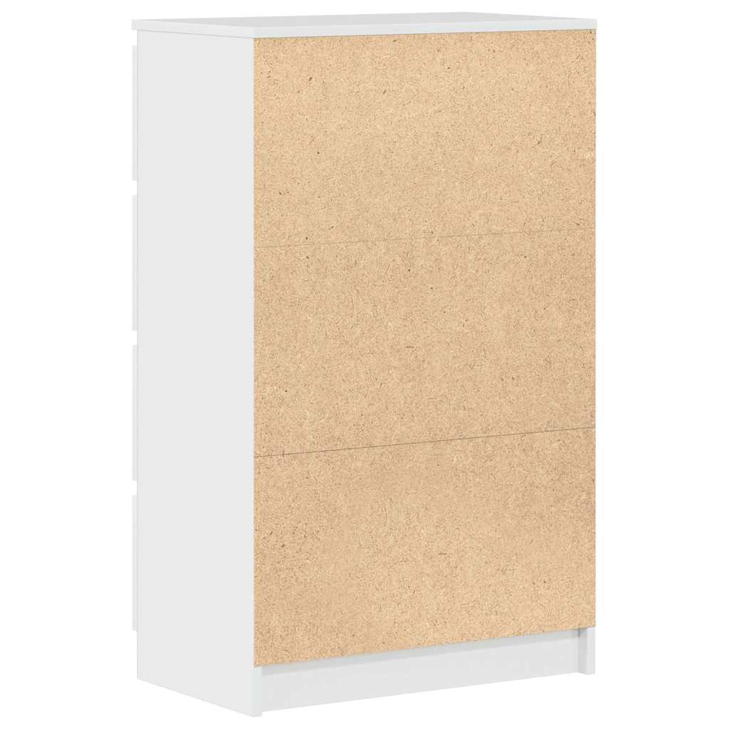 Credenza Bianco Lucido 60x35x98,5 cm in Legno Compensato - homemem39