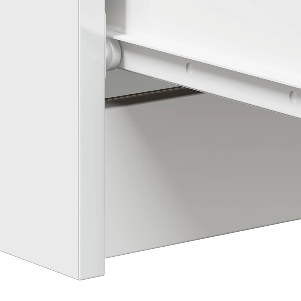 Credenza Bianco Lucido 60x35x98,5 cm in Legno Compensato - homemem39
