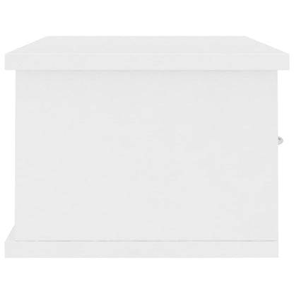 Scaffale con Cassetti a Parete Bianco 60x26x18,5 cm Multistrato | homemem39