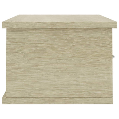 Scaffale Cassetti Parete Rovere Sonoma 60x26x18,5cm Multistrato | homemem39