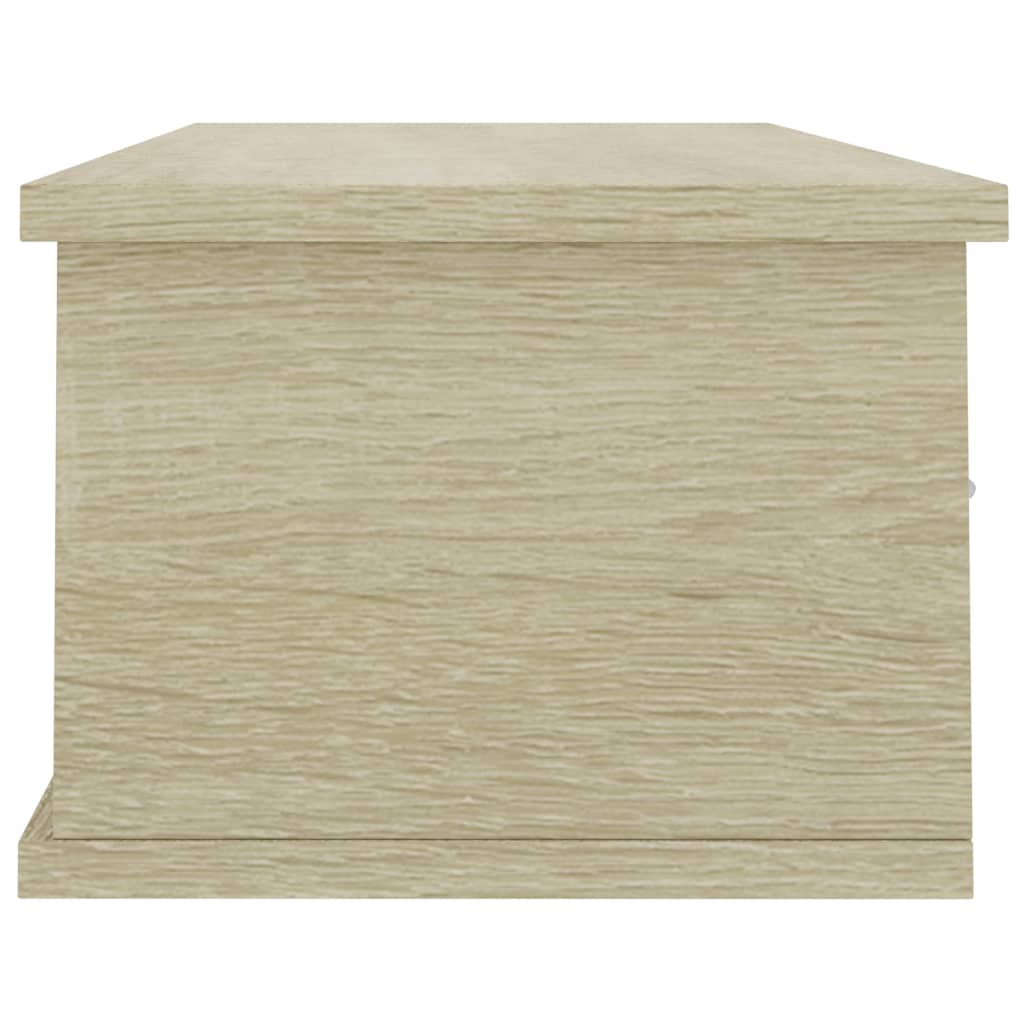 Scaffale Cassetti Parete Rovere Sonoma 88x26x18,5cm Multistrato | homemem39