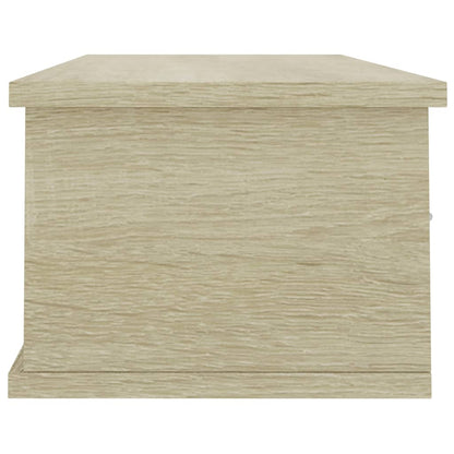 Scaffale Cassetti Parete Rovere Sonoma 88x26x18,5cm Multistrato | homemem39