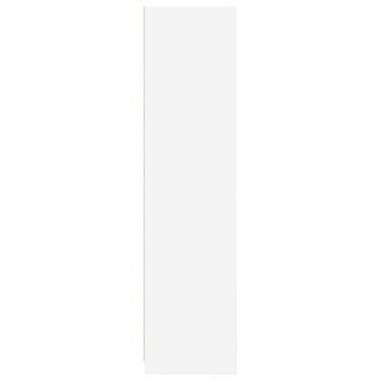 Armadio Bianco 100x50x200 cm in Legno Multistrato | homemem39