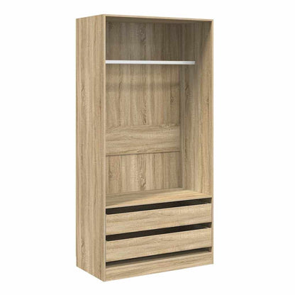 Armadio Rovere Sonoma 100x50x200 cm in Legno Multistrato