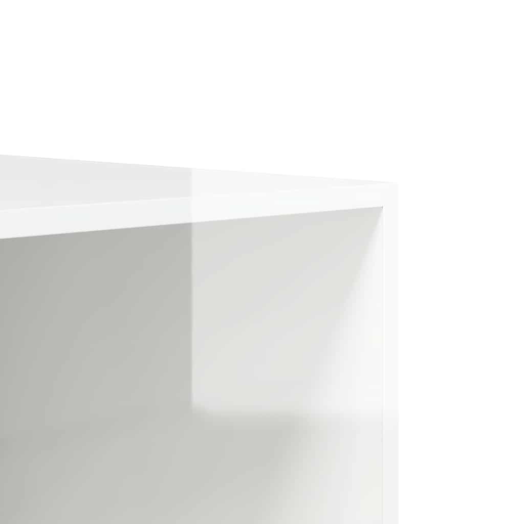 Gloss White Drawer Wardrobe 50x50x200 cm Multilayer Wood