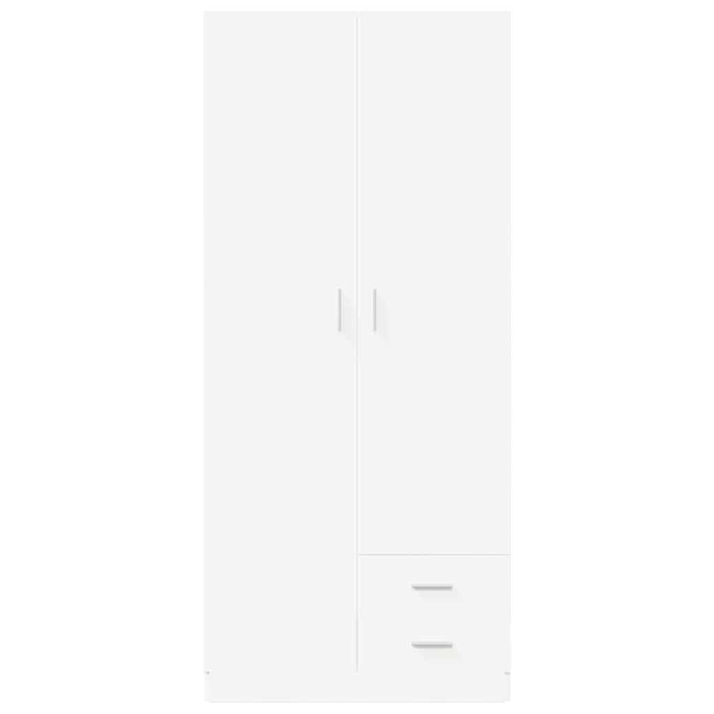 Armadio Bianco 80x52x180 cm in Legno Multistrato