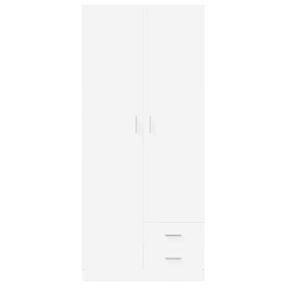 Armadio Bianco 80x52x180 cm in Legno Multistrato