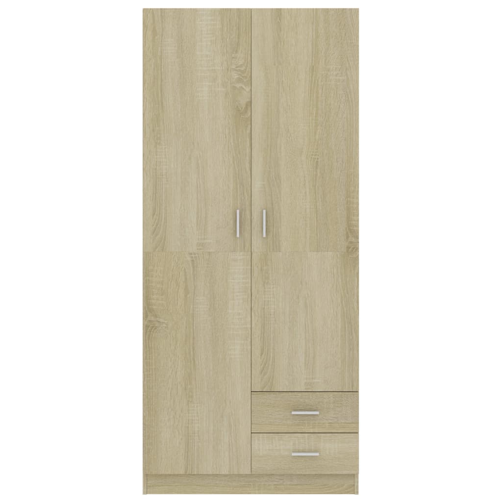 Armadio Rovere Sonoma 80x52x180 cm in Legno Multistrato - homemem39