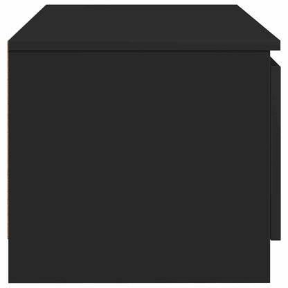 Mobile Porta TV Nero 140x40x35,5 cm in Legno Multistrato - homemem39