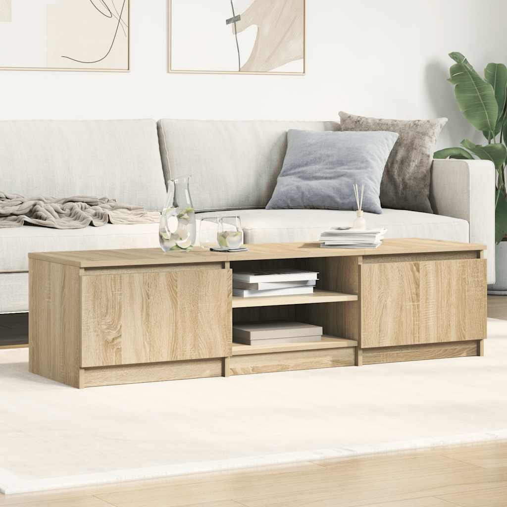 Mobile TV Rovere Sonoma 140x40x35,5 cm in Legno Multistrato | homemem39