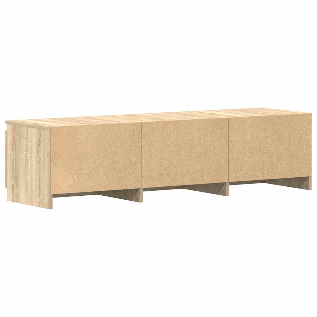 Mobile TV Rovere Sonoma 140x40x35,5 cm in Legno Multistrato - homemem39