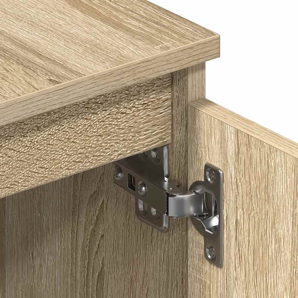 Mobile TV Rovere Sonoma 140x40x35,5 cm in Legno Multistrato | homemem39