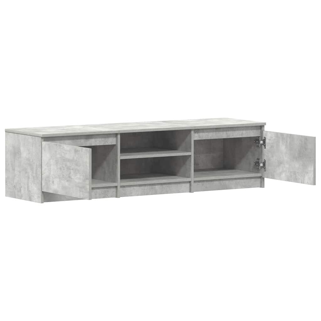 Mobile Porta TV Grigio Cemento 140x40x35,5 cm Legno Multistrato | homemem39
