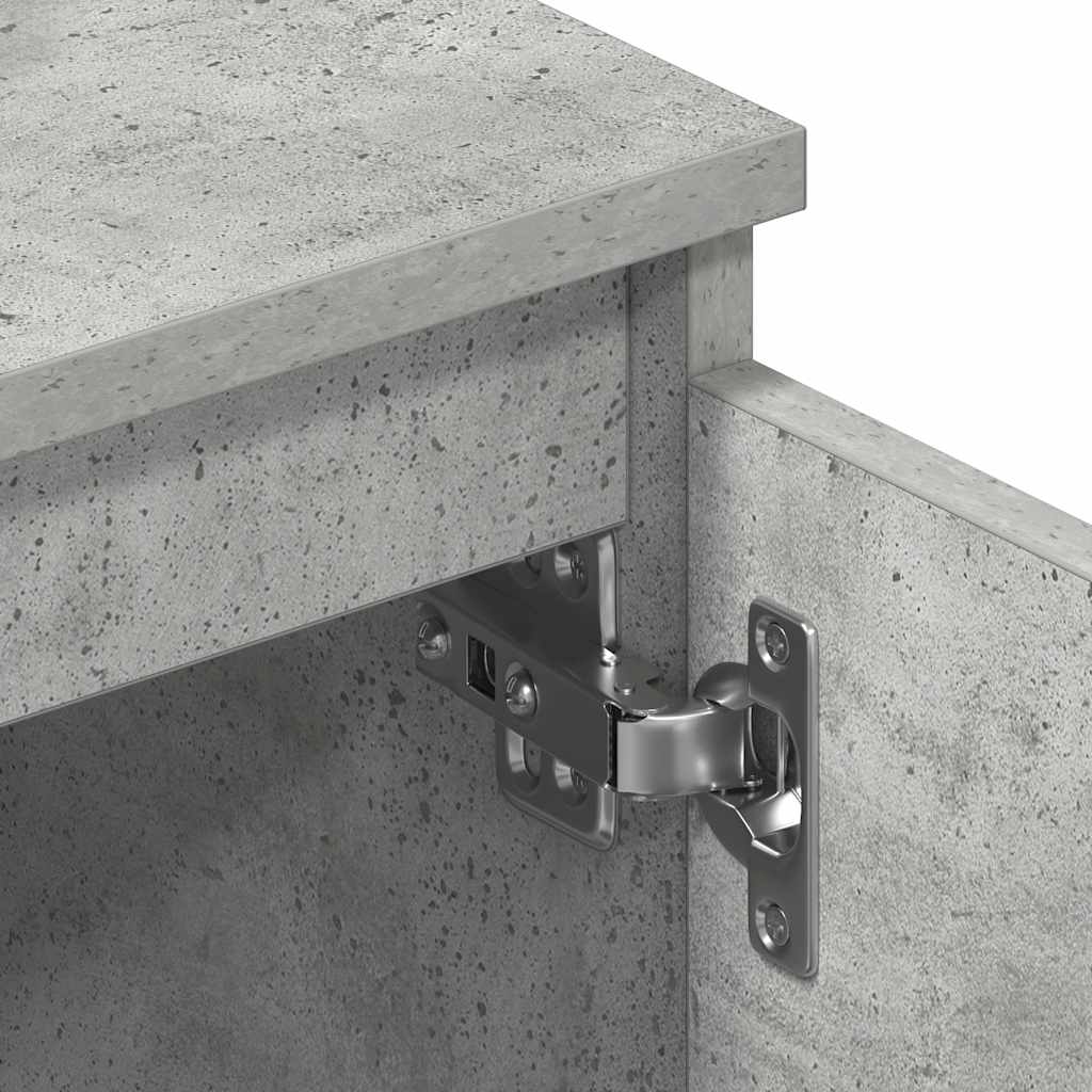 Mobile Porta TV Grigio Cemento 140x40x35,5 cm Legno Multistrato | homemem39