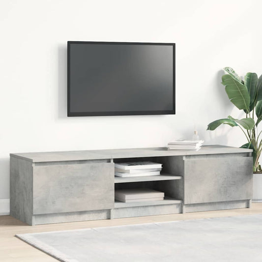 Mobile Porta TV Grigio Cemento 140x40x35,5 cm Legno Multistrato | homemem39