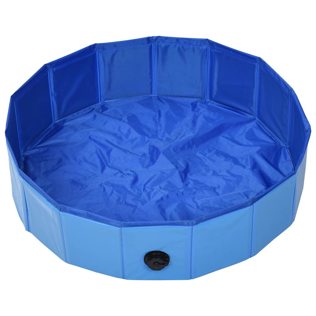 Piscina per Cani Pieghevole Blu 80x20 cm in PVC | homemem39