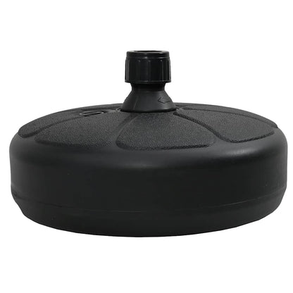 Base per Ombrellone Riempibile con Sabbia/Acqua 15L Nera - homemem39