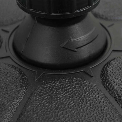 Base per Ombrellone Riempibile con Sabbia/Acqua 15L Nera | homemem39