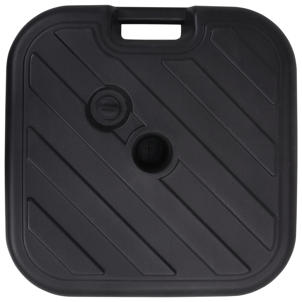 Base per Ombrellone Riempibile con Sabbia/Acqua 24L Nera - homemem39