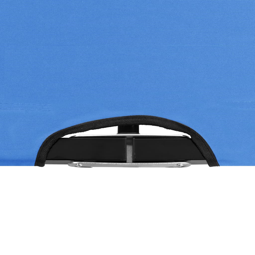 Lettino Prendisole Pieghevole Due Persone Blu in Acciaio - homemem39