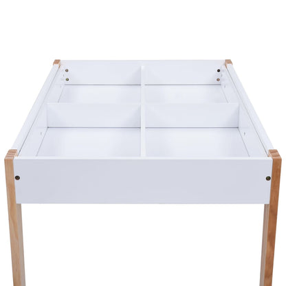 Set Sedie e Tavolo Lavagna per Bambini 3 pz Nero e Bianco - homemem39