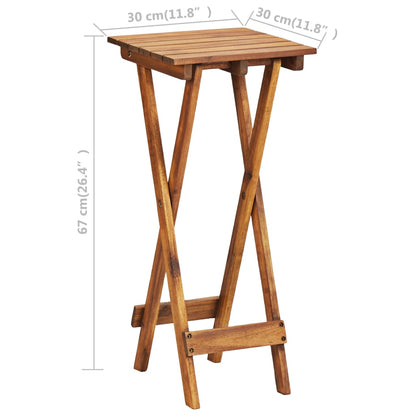 Piedistallo per Piante 30x30x67 cm in Massello d'Acacia - homemem39