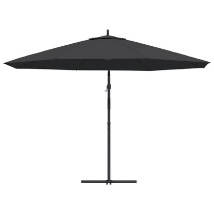 Ombrellone a Sbalzo Palo in Alluminio 350 cm Nero