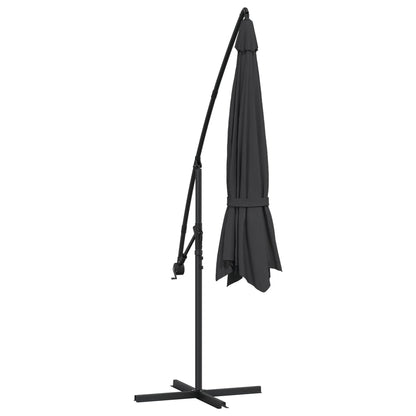 Ombrellone a Sbalzo Palo in Alluminio 350 cm Nero | homemem39