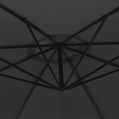 Ombrellone a Sbalzo Palo in Alluminio 350 cm Nero | homemem39