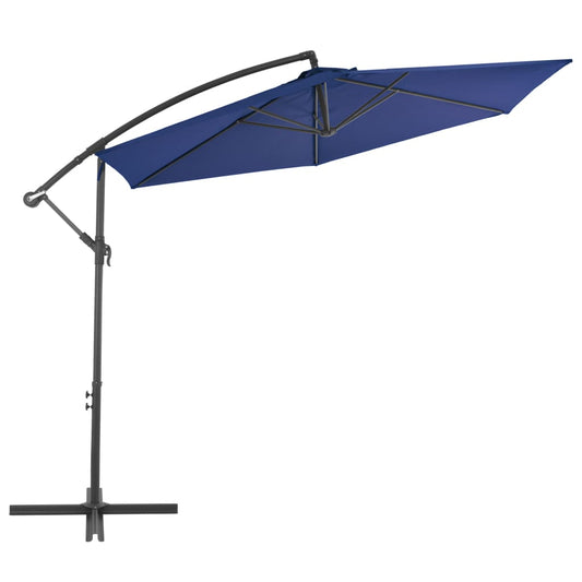 Ombrellone a Sbalzo Palo in Alluminio 300 cm Blu - homemem39