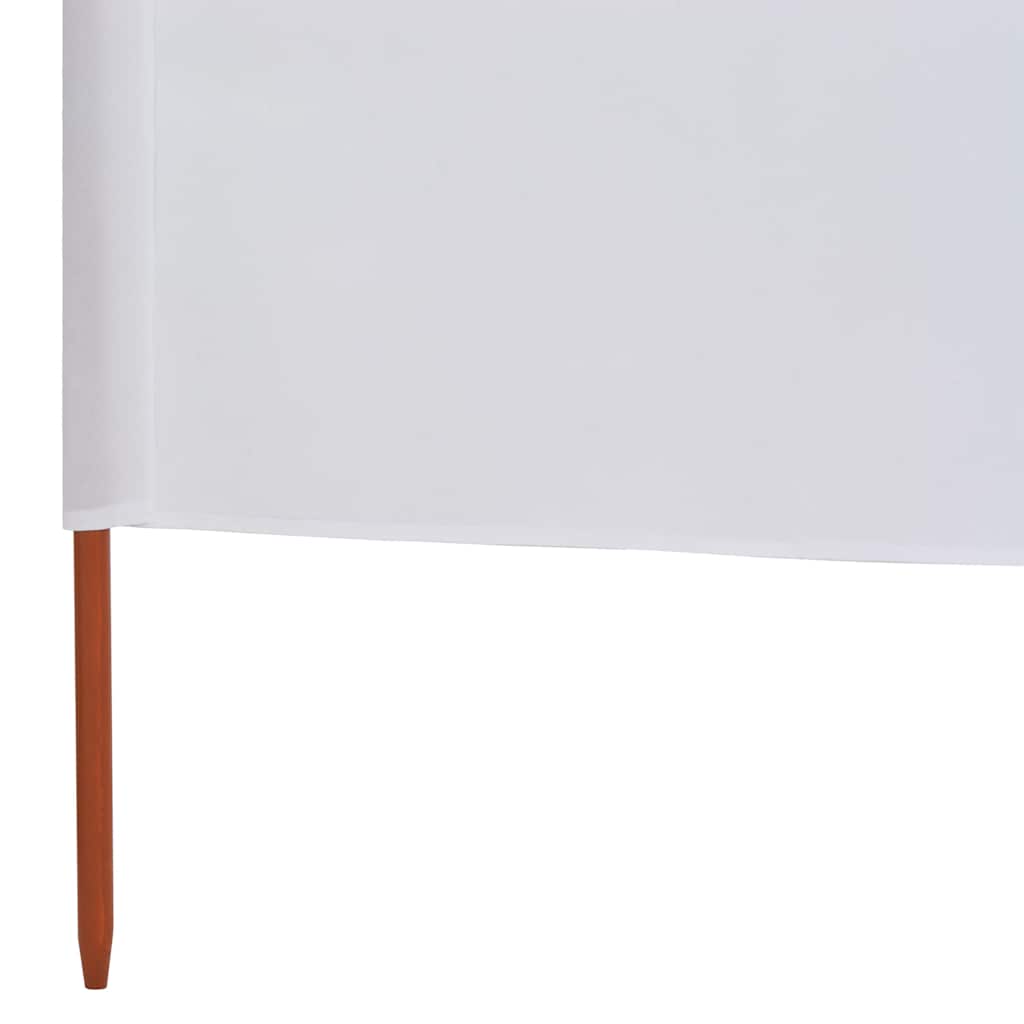 Paravento a 9 Pannelli in Tessuto 1200x120 cm Bianco Sabbia | homemem39